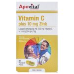 کپسول ویتامین C پلاس 10 میلی گرم زینک آپوویتال 40 عددی
