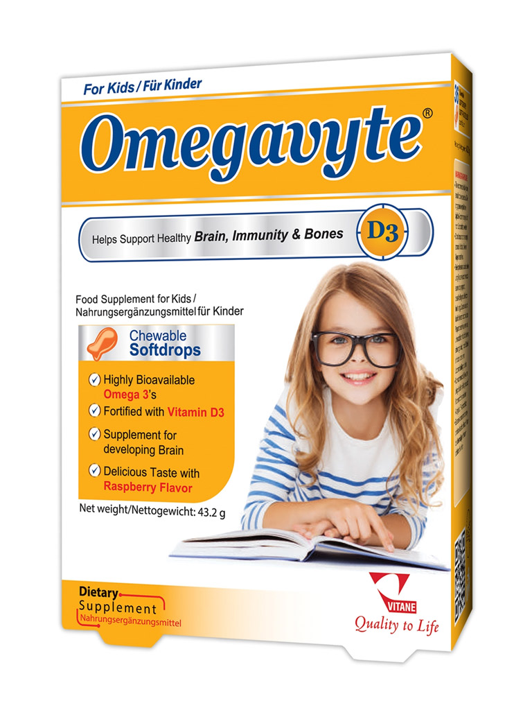 1-13.jpg سافت ژل جویدنی امگاویت D3 کودکان ویتان 36 عددی - Image 1