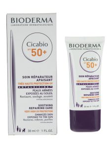 کرم ترمیم کننده بایودرما مدل +Cicabio SPF50 حجم 30 میلی لیتر