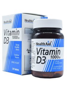 قرص ویتامین د3 هلث اید 1000 میکروگرم 30 عددی