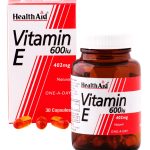 کپسول ویتامین ای 600 واحد هلث اید 30 عددی