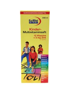 شربت کیندر مولتی ویتامین یوروویتال حجم 200 میلی لیتر - Image 2