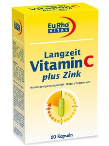 کپسول ویتامین C و زینک یوروویتال 5 میلی گرم 60 عددی