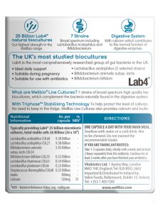 کپسول پروبیوتیک ول بایو لایو کالچرز ویتابیوتیکس 30 عددی مدل Extra Strength - Image 2