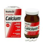 قرص جویدنی استرانگ کلسیم ۶۰۰ میلی گرم هلث اید