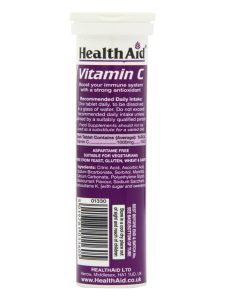 قرص جوشان ویتامین ث هلث اید 1000 میلی گرم 20 عددی با طعم انگور سیاه - Image 2