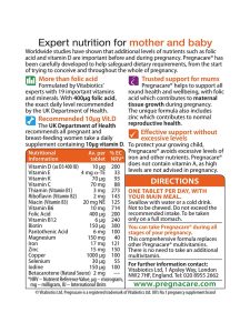 قرص پرگناکر اورجینال ویتابیوتیکس 30 عددی - Image 2