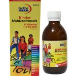 شربت کیندر مولتی ویتامین یوروویتال حجم 200 میلی لیتر