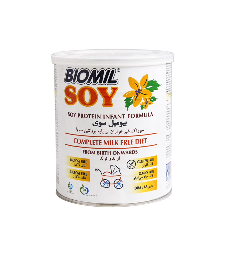 1-1117.jpg شیر خشک بیومیل سوی فاسکا بر پایه پروتئین سویا 400 گرمی - Image 1