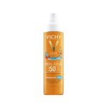اسپری ضد آفتاب کودک SPF50 ویشی سری Ideal soleil حجم 200 میلی لیتر