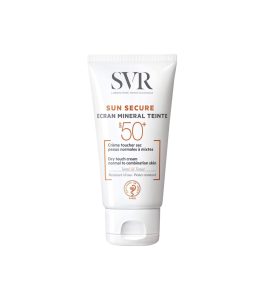 کرم ضد آفتاب مینرال رنگی اس وی آر مدل سان سکیور با SPF50 حجم 50 میلی لیتر