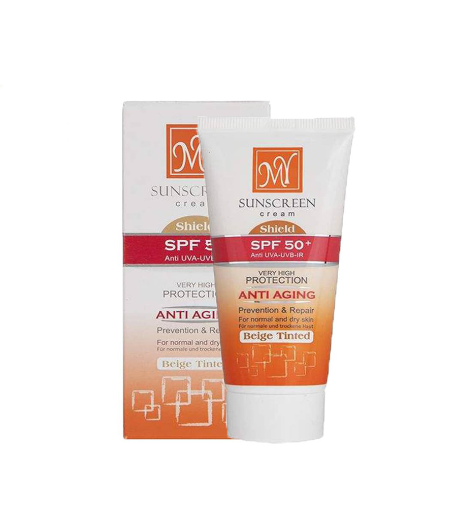 1-322.jpg کرم ضد آفتاب و ضد چروک مای با رنگ بژ طبيعی و SPF50 حجم 50 میلی لیتر - Image 1