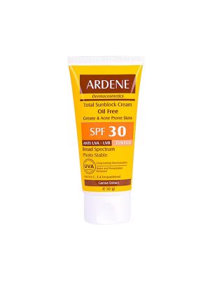 کرم ضد آفتاب فاقد چربی آردن SPF30 مناسب پوست های چرب و دارای جوش 50 گرمی