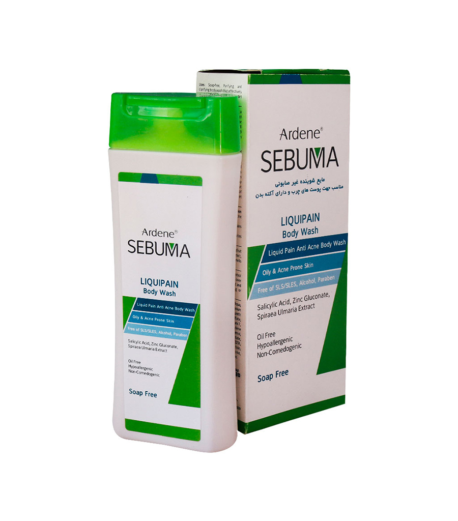 1-743.jpg مایع شوینده غیرصابونی بدن سبوما آردن مناسب پوست چرب 250 گرمی - Image 1