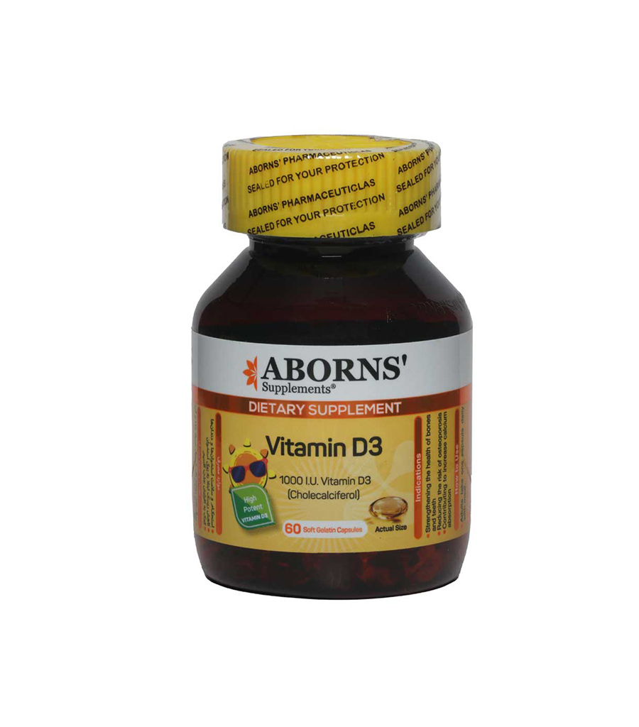 1-927.jpg سافت ژل ویتامین د3 ابورنز 1000 واحدی 60 عددی - Image 1