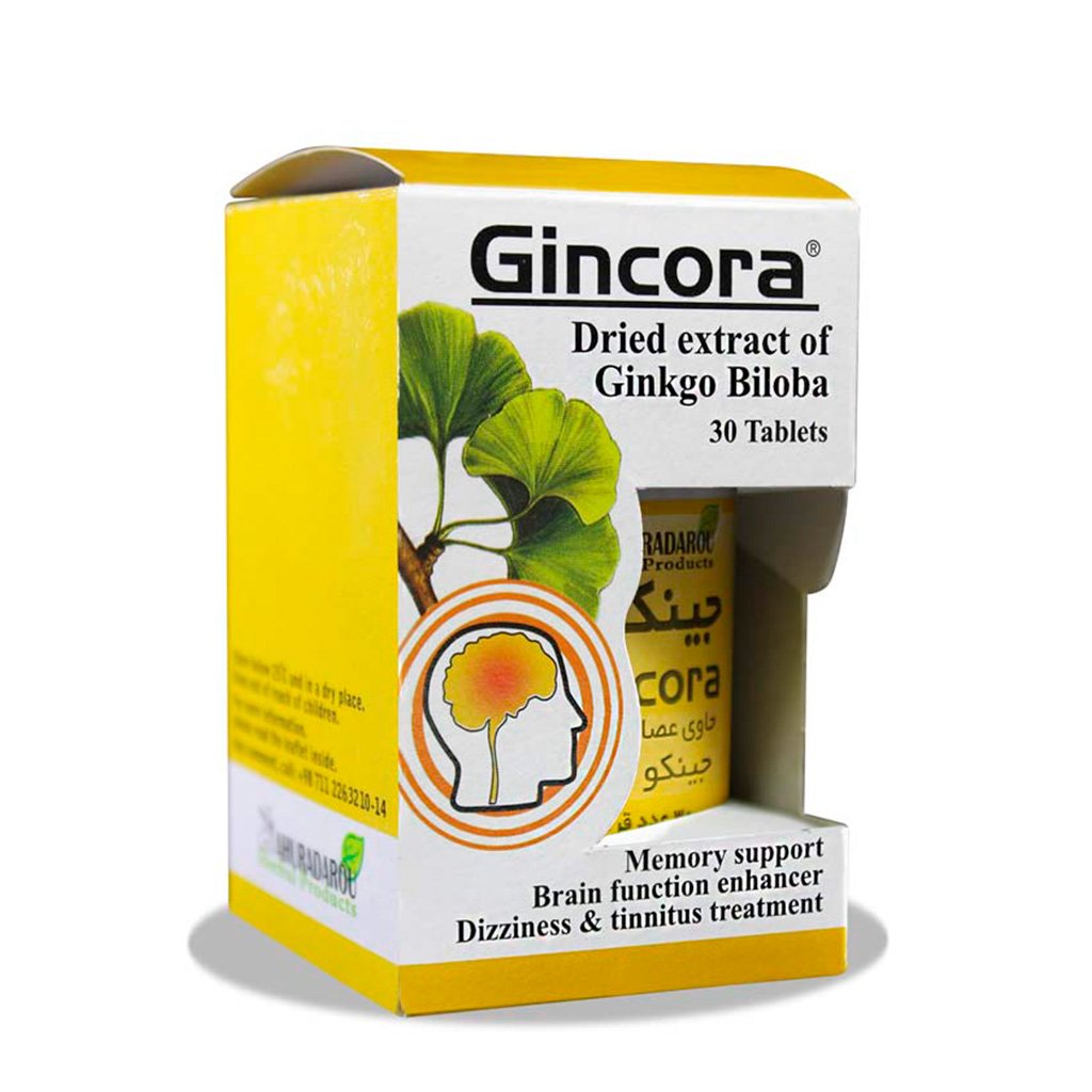 1222.jpg قرص جینکورا اهورا دارو 30 عددی - Image 1