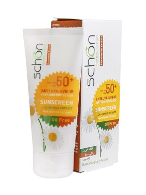 کرم ضد آفتاب فاقد چربی شون +SPF50 بژ طبیعی مناسب پوست های مختلط و چرب با حجم 50 میلی لیتر