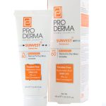کرم ضد آفتاب و مرطوب کننده پرودرما SPF60 بی رنگ مناسب پوست های معمولی و خشک با حجم 40 میلی لیتر