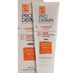 کرم ضد آفتاب فاقد چربی پرودرما  SPF50 بژ تیره مناسب پوست های چرب و جوش دار با حجم 40 میلی لیتر