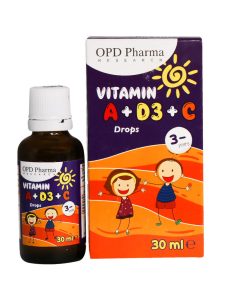 قطره ویتامین آ، د3 و ث او پی دی فارما حجم 30 میلی لیتر - Image 2
