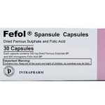 کپسول ففول اینترافارم 30 عددی