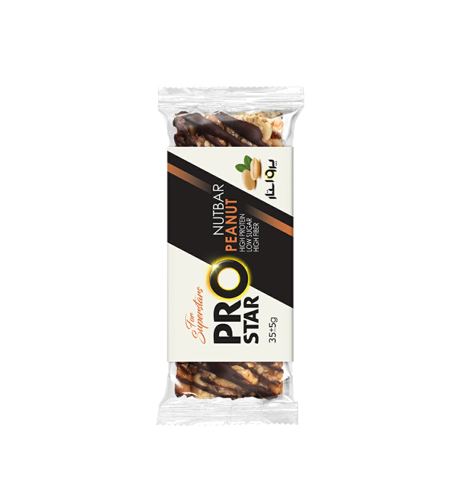 2022-08-282012.16.02.png شکلات نات بار بادام زمینی فشرده پرواستار 35 گرم - Image 1