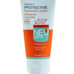 کرم ضد آفتاب نئودرم +SPF50 مدل هایلی پروتکتیو بی رنگ مناسب پوست های معمولی و خشک 50 میلی لیتر