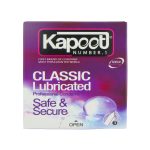 کاندوم ساده و کلاسیک کاپوت مدل Classic Lubricated بسته 3 عددی