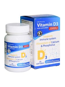 سافت ژل ویتامین د3 2000 واحدی او پی دی فارما - Image 2