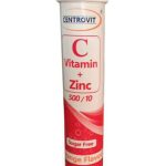 قرص جوشان ویتامین ث پلاس زینک سنتروویت 500 میلی گرمی 20 عددی