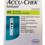 نوار تست قند خون اکیو چک مدل اینستنت 25 عددی