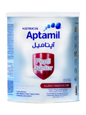 شیر خشک آپتامیل پپتی جونیور نوتریشیا مناسب 0 تا 6 ماه 400 گرم