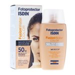 کرم ضد آفتاب رنگی فیوژن واتر SPF50 ایزدین مناسب انواع پوست حجم 50 میلی لیتر
