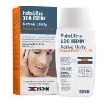 فلوئید ضد آفتاب رنگی +SPF 50 ایزدین مدل فوتو اولترا اکتیو یونیفای مناسب انواع پوست حجم 50 میلی لیتر
