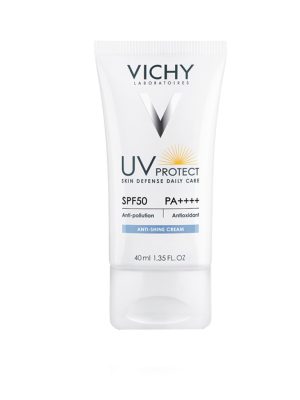کرم ضد آفتاب UV پروتکت آنتی شاین SPF50 ویشی مناسب انواع پوست حجم 40 میلی لیتر