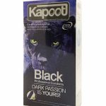 کاندوم نازک مشکی بسیار امن کاپوت 12 عددی