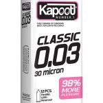 کاندوم فوق نازک 30 میکرون کاپوت 10 عددی