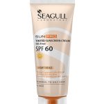 کرم ضدآفتاب رنگی فاقد چربی سی گل بژ روشن SPF60 حجم 50 میلی لیتر