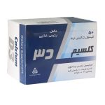 کپسول ژلاتینی نرم کلسیم 500میلی گرم و ویتامین D3 دانا 50 عددی
