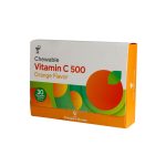 قرص جویدنی ویتامین ث 500 میلی گرم ویتامین لایف 30 عددی