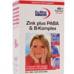 کپسول زینک پلاس پابا و ب کمپلکس یوروویتال 60 عددی