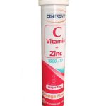 قرص جوشان ویتامین ث پلاس زینک سنتروویت 1000 میلی گرمی 20 عددی