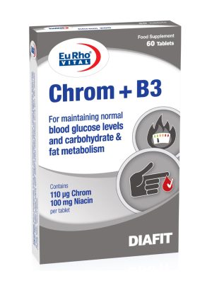 قرص کروم و ویتامین B3 یوروویتال 60 عددی