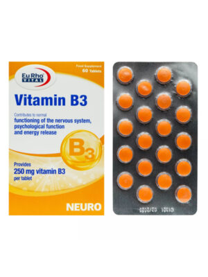 قرص ویتامین B3 یوروویتال 60 عددی