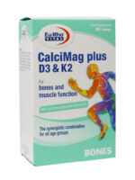 قرص کلسی مگ پلاس D3 و K2 یوروویتال 60 عددی