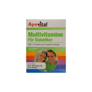 کپسول مولتی ویتامین افراد دیابتی آپوویتال 30 عددی