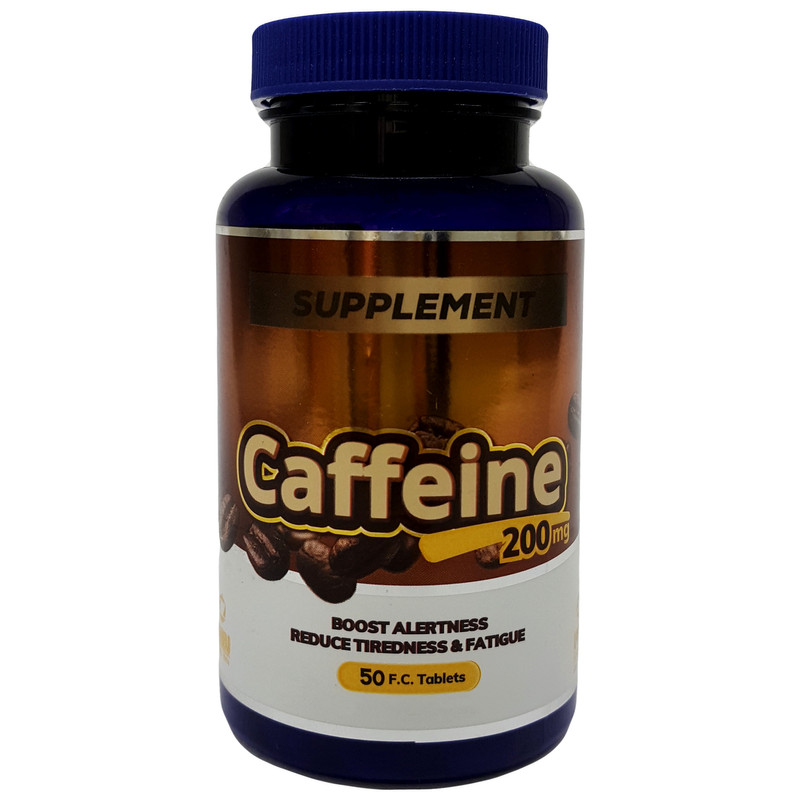 قرص کافئین 200 میلی گرم زهراوی 50 عددی