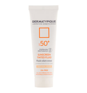 ضد آفتاب رنگی فلوئید SPF50 درماتیپیک پوست چرب 50 میلی لیتر