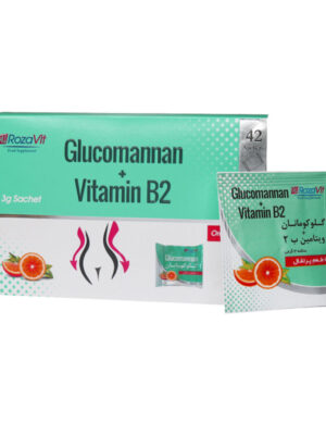 پودر گلوکومانان و ویتامین B2 رزاویت 42 ساشه