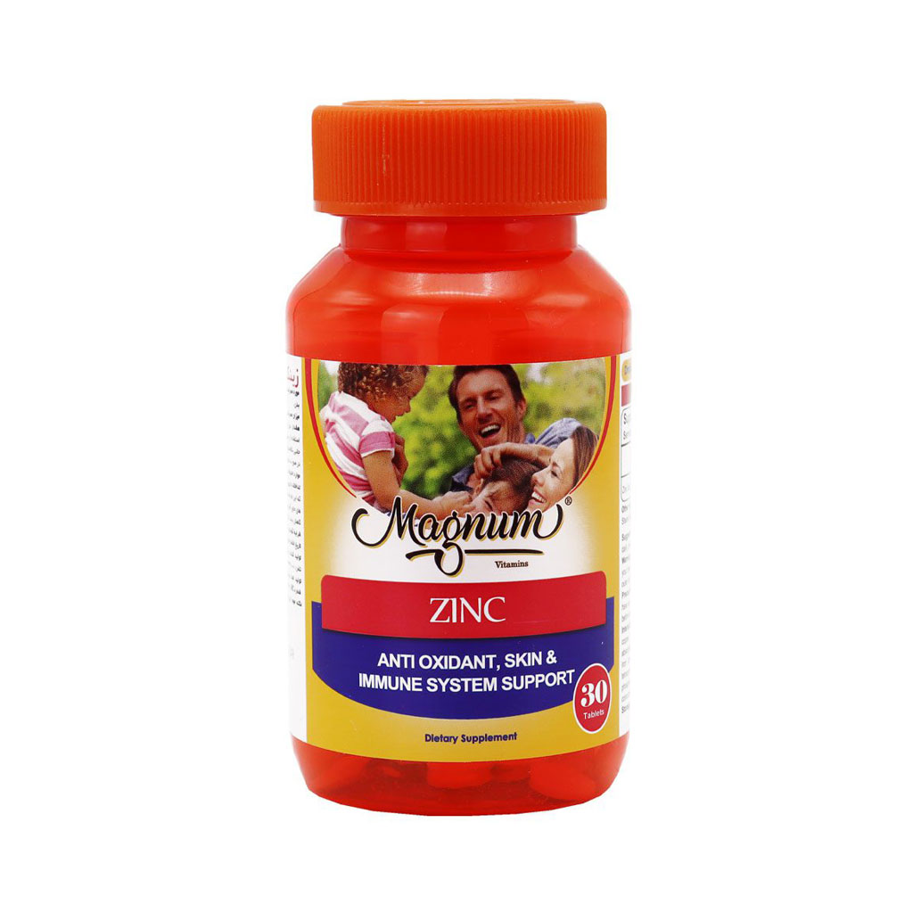 قرص-زینک-مگنوم-ویتامینز-1 قرص زینک مگنوم ویتامینز 30 عددی - Image 1